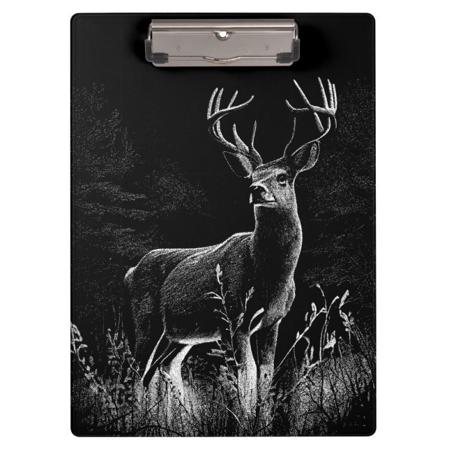 Carpeta De Pinza El venado majestuoso en la naturaleza - Arte blanc (Anverso)