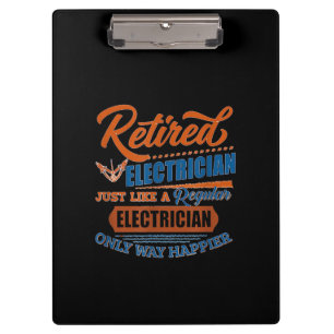 Carpeta De Pinza Electricista jubilado - Regalo eléctrico
