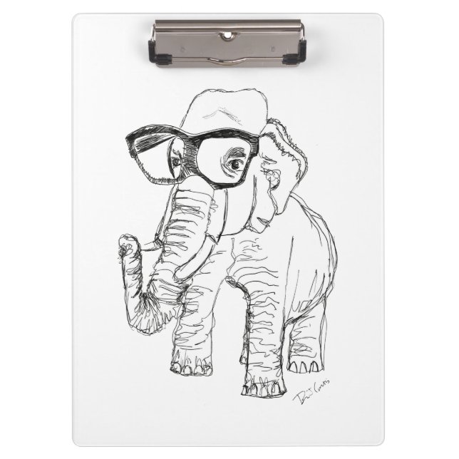 Carpeta De Pinza Elefante con el tablero de los vidrios (Anverso)
