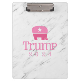 Carpeta De Pinza Elefante rosa de Trump 2024