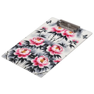Carpeta De Pinza Elegancia en Flor: Armonía Floral y Paisajística