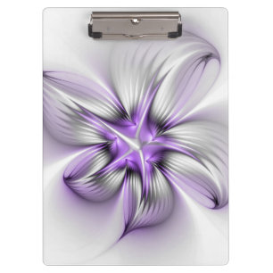 Carpeta De Pinza Elegancia floral arte abstracto moderno violeta fr