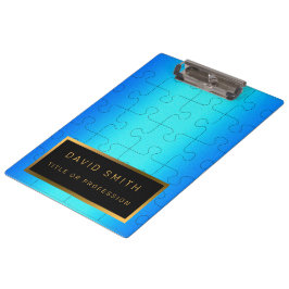 Carpeta De Pinza Elegante 2u1 Royal Blue tarjeta de visita Metaliza