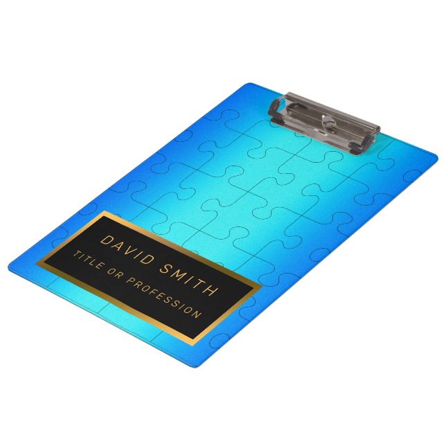 Carpeta De Pinza Elegante 2u1 Royal Blue tarjeta de visita Metaliza (Angular)