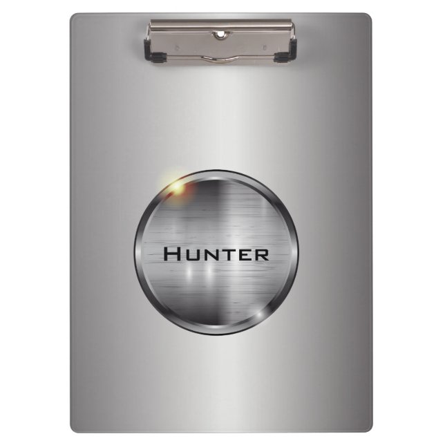 Carpeta De Pinza Elegante Acero brillante (Anverso)