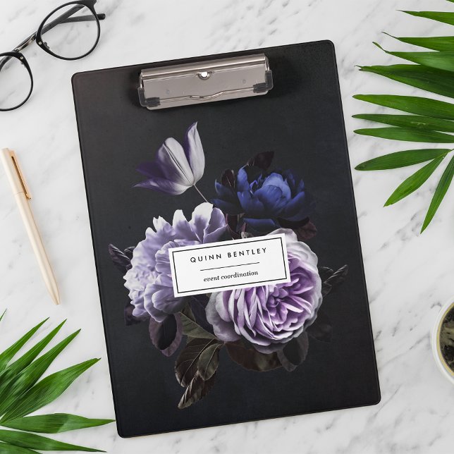Carpeta De Pinza Elegante Bouquet violeta oscuro con flores persona (Subido por el creador)