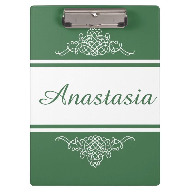 Carpeta De Pinza Elegante diseño floral (Anverso)