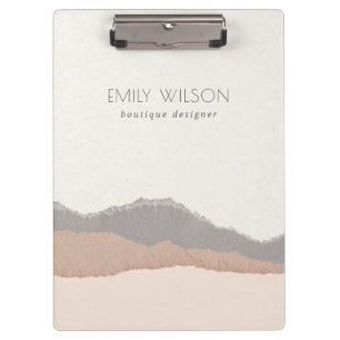 Carpeta De Pinza Elegante estilo rústico Pastel Rubor Kraft Mountai