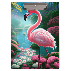 Carpeta De Pinza Elegante Flamingo Tropical-70852
