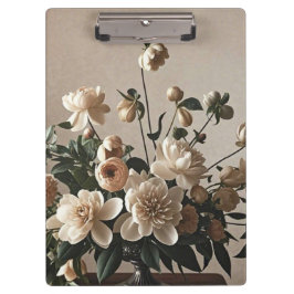 Carpeta De Pinza Elegante floral vintage inspirado suave delicado