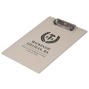 Carpeta De Pinza Elegante graduación de la escuela de Enfermería RN