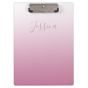 Carpeta De Pinza Elegante guión y editable rosa (cualquier color) O