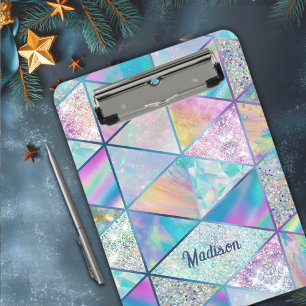 Carpeta De Pinza Elegante holograma alegre colorido