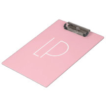 Elegante inicial moderna minimalista en rosa paste