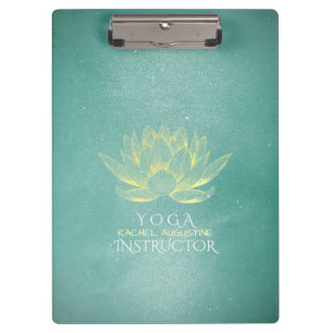 Carpeta De Pinza Elegante instructor Verde azulado de Mediación de 
