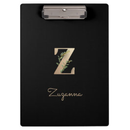 Carpeta De Pinza Elegante letra botánica monográfica Z