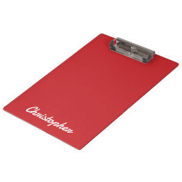 Carpeta De Pinza Elegante Luz Rojo Minimalista Un Solo Color