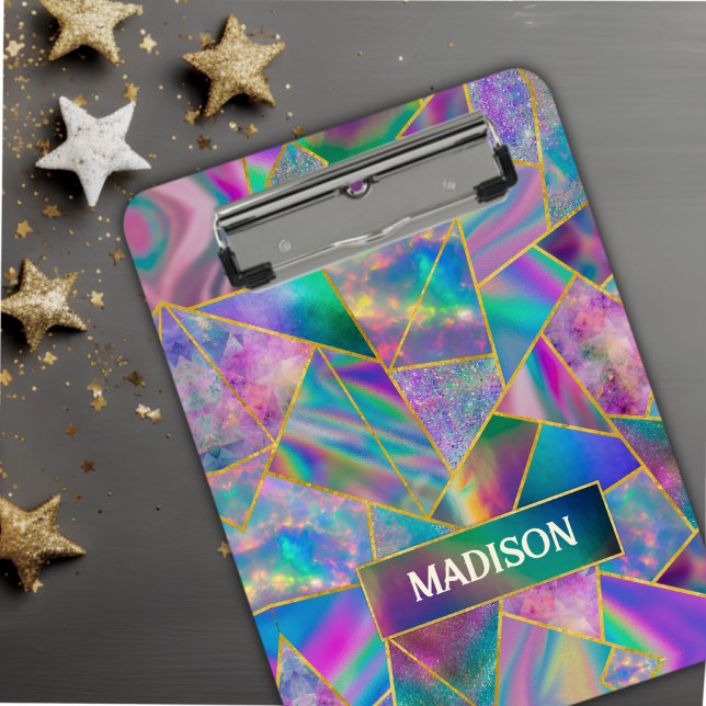 Carpeta De Pinza Elegante moda holográfica en oro falso (Subido por el creador)