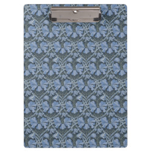 Carpeta De Pinza Elegante patrón floral de acuarela azul