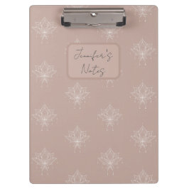 Carpeta De Pinza Elegante Plaster Peach Peach Bonito Floral Lotus