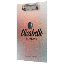 Elegante Purpurina de Naranja de plantilla de foto