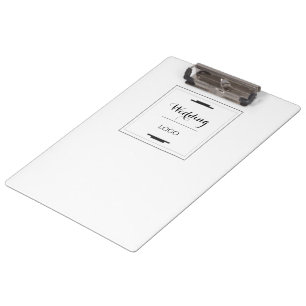 Carpeta De Pinza Elegante Regalo Personalizado de Boda Moderno y He
