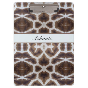 Carpeta De Pinza Elegante Salvaje Estampa de Jirafa de Safari Per