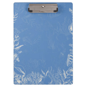 Carpeta De Pinza Elegante toile azul oceánico