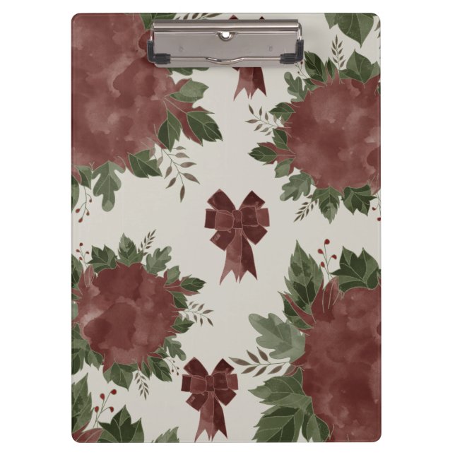 Carpeta De Pinza Elegantes Navidades botánicos (Anverso)