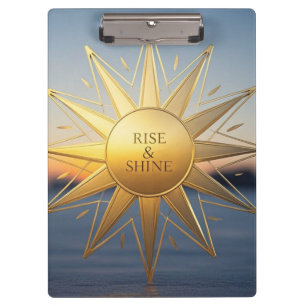 Carpeta De Pinza Elevar y brillar la estrella dorada geométrica ele