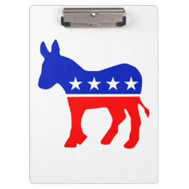 Carpeta De Pinza Emblema político Fiesta democrático (Donkey)