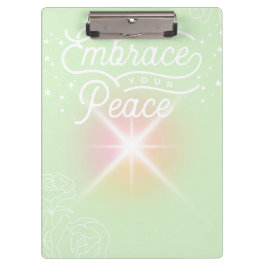 Carpeta De Pinza "Embrace you Peace" school/office clipboard 