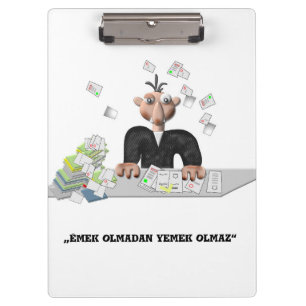 Carpeta De Pinza Emek olmadan yemek olmaz Clipboar personalizado