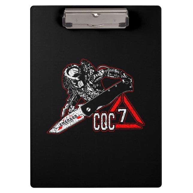 Carpeta De Pinza Emerson Knives CQC-7 Depredador Toalla de Golf Bla (Anverso)