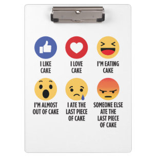 Carpeta De Pinza Emoticonos de tarta
