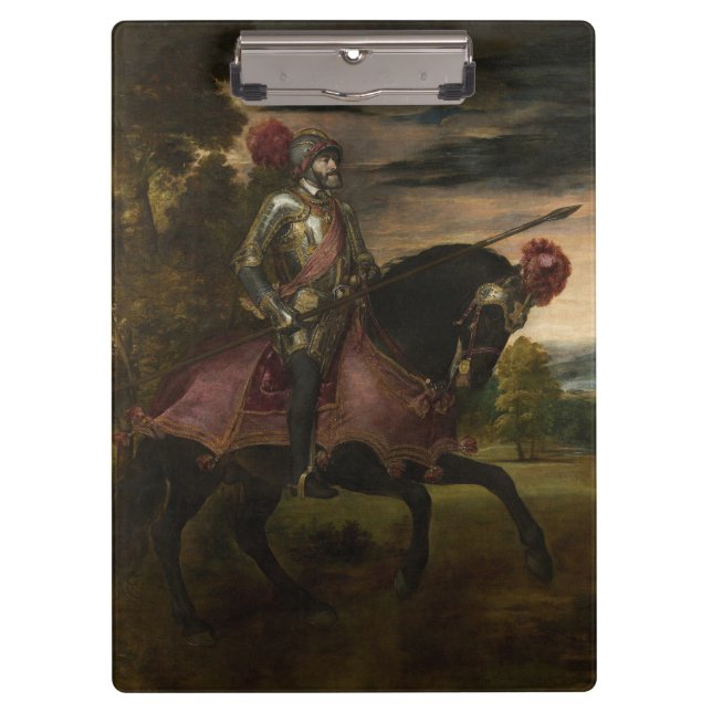 Carpeta De Pinza Emperador Carlos V a caballo (por Tiziano) (Anverso)