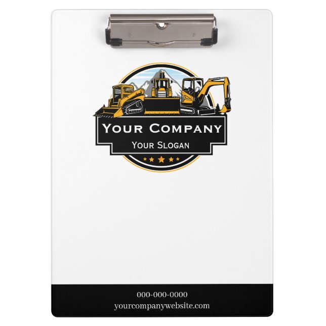 Carpeta De Pinza Empresa de construcción de equipo pesado profesion (Anverso)