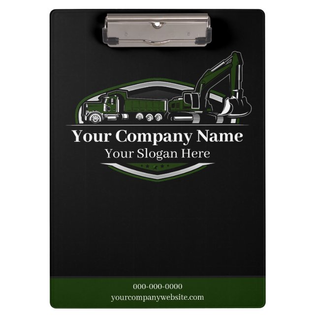 Carpeta De Pinza Empresa de construcción de equipo pesado profesion (Anverso)