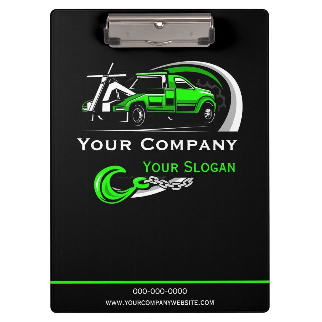 Carpeta De Pinza Empresa de Remolque Profesional, Servicio de Arras (Anverso)