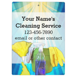 Carpeta De Pinza Empresa de servicio de limpieza de Personalizados 