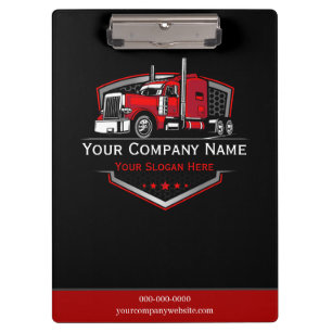 Carpeta De Pinza Empresa de transporte de camiones profesional