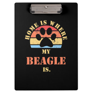 Carpeta De Pinza En Casa Es Donde Está Mi Perro Beagle