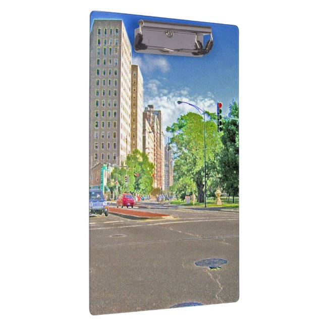 Carpeta De Pinza En la parada de autobús (Derecha)