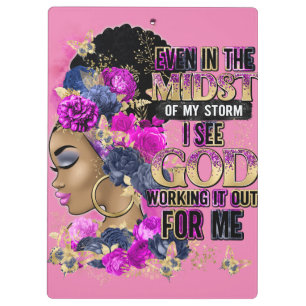 Carpeta De Pinza En la piel morena de la reina negra Melanina