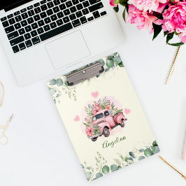 Carpeta De Pinza Encantadora Melocotonería Rosa