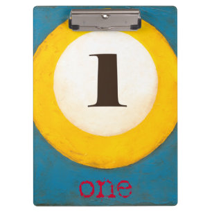 Carpeta De Pinza Encima de la pintura cercana de la bola de piscina