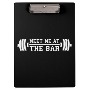 Carpeta De Pinza Encuéntrame En El Bar - Barbell - Entrenamiento