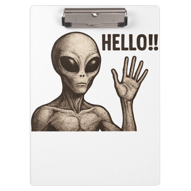 Carpeta De Pinza Encuentro Grave: El saludo Alienígena (Anverso)