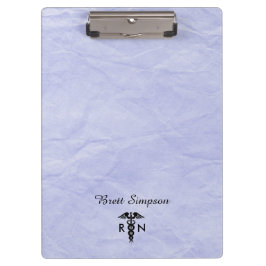 Carpeta De Pinza Enfermera con registro de azul personalizado