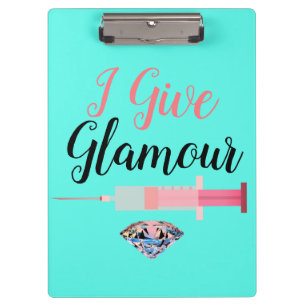 Carpeta De Pinza Enfermera glamurosa disparó lindo divertido turque